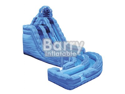 0.55mm PVC Tarpaulin Blue Inflatable Wet or Dry Slide BY-WDS-001
